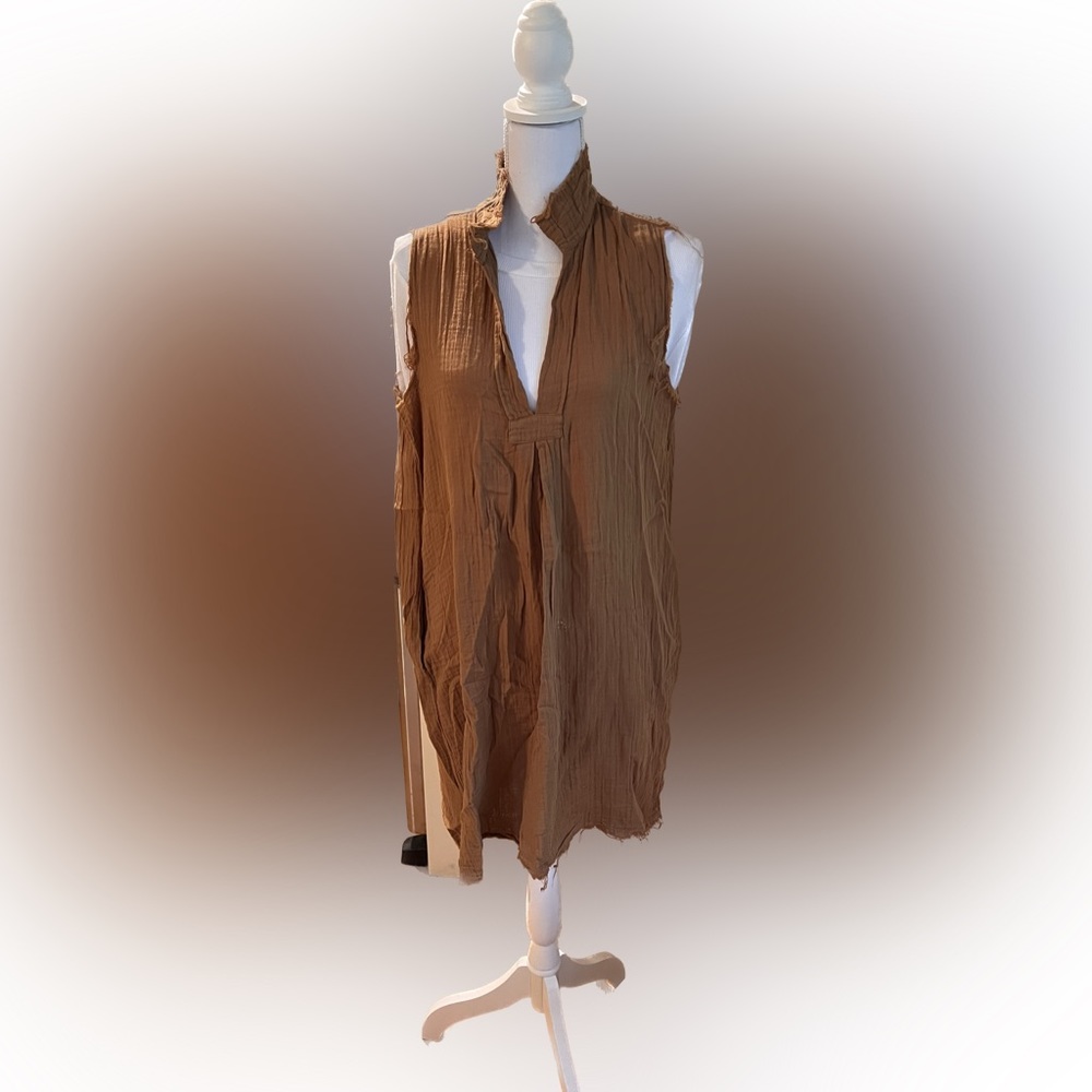 Stark X 100% cotton sleeveless dress with pockets